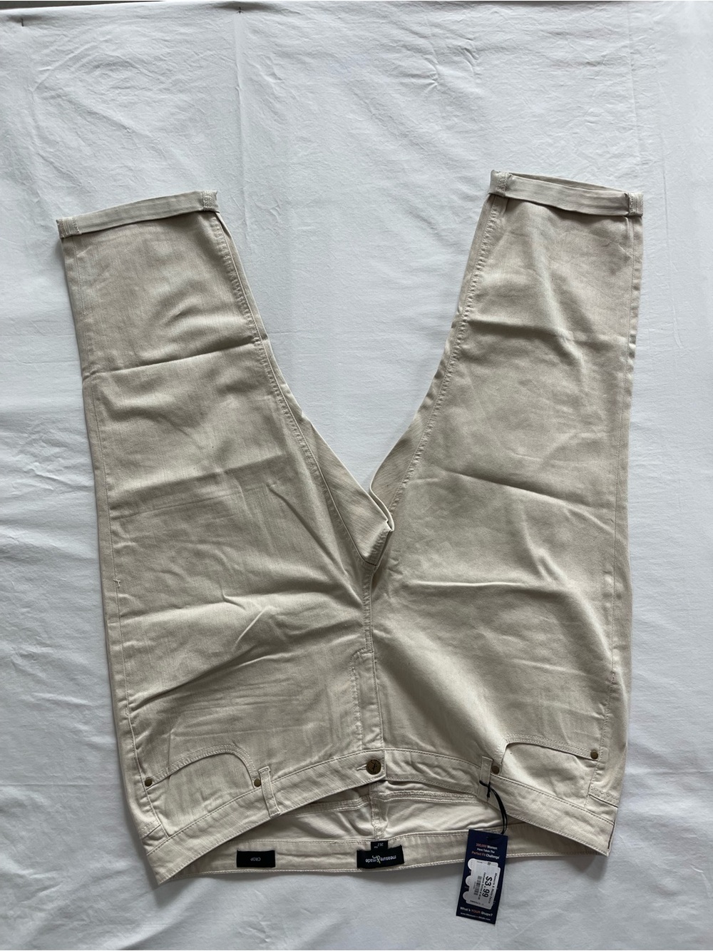 Women's Cropped Jeans‎ — Natural Beige
